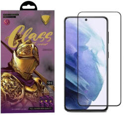 OG Premium Samsung Galaxy S24 5D Full Glue teljes kijelzős üvegfólia (tempered glass) 9H keménységű, fekete
