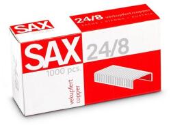Sax Tűzőkapocs, 24/8, réz, SAX, 1000db/doboz (7330002000) - tonerpiac