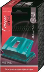 Maped Lyukasztó, kétlyukú, 25 lap, fém, MAPED "Essentials 25", türkiz (402400) - tonerpiac