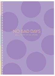 Shkolyaryk Publishing House Spirálfüzet, B5, kockás, 80 lap, keményfedeles, SHKOLYARYK "No bad days", vegyes (B5-SC-080-6082K)