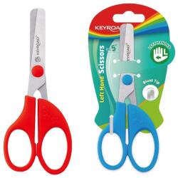 Keyroad Olló balkezes 13 cm tompa fejű 1 db/bliszter Keyroad Left-handed vegyes színek (KR972392) - tonerpiac