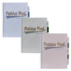 Pukka Pad Spirálfüzet, A4, vonalas, elválasztóval, 100 lap, PUKKA PAD "Haze Project Book", vegyes szín (9871(AST)-HZE)