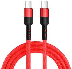 Caruba USB-C - USB-C 60W adatkábel 1 méter - piros