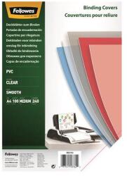 Fellowes Előlap, A4, 240mikron, FELLOWES, víztiszta, 100db/cs (53762) - tonerpiac