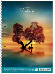 Shkolyaryk Publishing House Spirálfüzet, A4+, vonalas, 80 lap, SHKOLYARYK "Colourful magic", vegyes (A4-080-6521L)