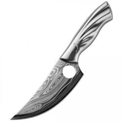 HARAHU Cuțit de bucătărie FU-18451 - Argintiu / Model / Fără teacă KP18451