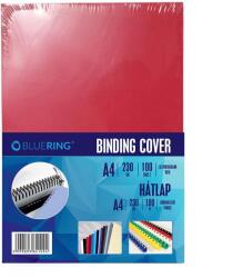 Bluering Hátlap, A4, 230 g. bőrhatású 100 db/csomag, Bluering® piros - tonerpiac