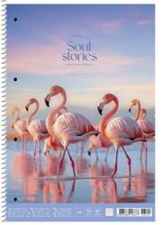 Shkolyaryk Publishing House Spirálfüzet, A4, kockás, 80 lap, SHKOLYARYK "Soul stories", vegyes (A4-080-6711K)
