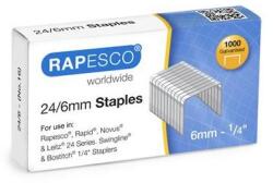 Rapesco Tűzőkapocs, 24/6, horganyzott, RAPESCO, 1000db/doboz (S24607Z3) - tonerpiac