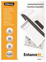 Fellowes Meleglamináló fólia, 80 mikron, A4, fényes, 250 db, FELLOWES (5312903) - tonerpiac