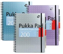 Pukka Pad Spirálfüzet, A4+, vonalas, 100 lap, PUKKA PAD "Metallic Project Book", vegyes szín (6970-MET)