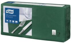Tork Szalvéta, 1/4 hajtogatott, 3 rétegű, 32, 5x32, 8 cm, Advanced, TORK "Soft Lunch", sötétzöld (477413) - tonerpiac