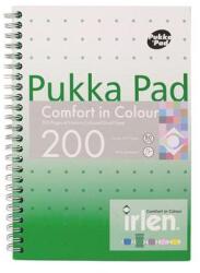 Pukka Pad Spirálfüzet, A5, vonalas, 100 lap, PUKKA PAD "Irlen Jotta Green (IRLJOTA5(GREEN)) - tonerpiac