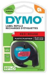 DYMO Feliratozógép szalag, 12 mm x 4 m, DYMO "Letratag", piros (S0721630) - tonerpiac