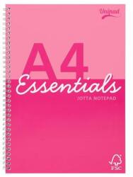 Pukka Pad Spirálfüzet, A4, vonalas, 80 lap, PUKKA PAD "Unipad Essentials Jotta", vegyes (ESS-JOTA4AST)