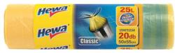 Hewa Szemeteszsák, önzáró szalagos, 25 l, 20 db, HEWA (0201300599)