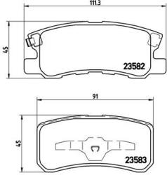 BREMBO fékbetétkészlet, tárcsafék BREMBO P 54 031X (P 54 031X)