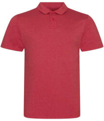 Just Polos JP001 tri-blend galléros férfi póló Just Polos, Heather Red-L (jp001hre-l)