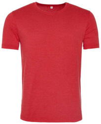 Just Ts JT099 mosott hatású unisex rövid ujjú póló Just Ts, Washed Fire Red-XL (jt099wfr-xl)