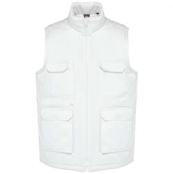 Designed To Work WK607 bélelt unisex mellény sok zsebbel Designed To Work, White-XL (wk607wh-xl)