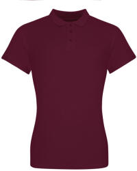 Just Polos JP100F rövid ujjú Női galléros póló Just Polos, Burgundy-XS (jp100fbu-xs)