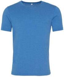 Just Ts JT099 mosott hatású unisex rövid ujjú póló Just Ts, Washed Sapphire Blue-S (jt099wsh-s)