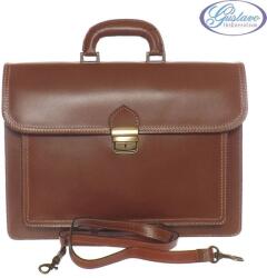  Férfi bőr aktatáska - barna