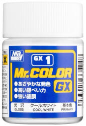 Mr Hobby Mr. Color GX Paint (18 ml) Cool White GX-1(18ml)