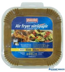 MAZZINI Sütőpapír, szilikonos, Air Fryer készülékhez, szögletes, 20 cm, 50 db, MAZZINI "Premium (KHK1007) - kecskemetirodaszer