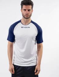 Givova SHIRT CAPO INTERLOCK dressz fehér-kék 2XL