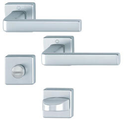  ДРЪЖКА dublin РОЗЕТКА КВАДРАТНА wc quick 44мм АЛ. СРЕБРО (11935637 1124/24k/24ks /40-50mm/)