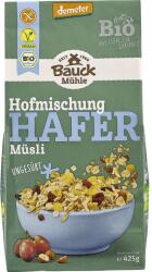 Bauckhof Musli neindulcit cu ovaz, stafide si alune fara gluten, demeter bio 425g