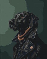  Stílusos őrszem - Számfestő készlet kereten 40x50