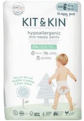 Kit & Kin Chiloți scutec de unică folosință eco 6 (15 kg+) 18 buc (KKS6PANTSZR)