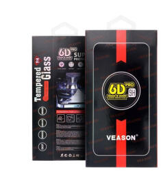 Veason 6D Full Glue edzett üveg - Samsung Galaxy A12 / M12 / F12 fekete