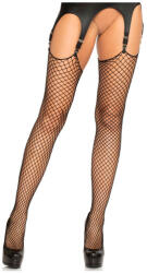 Leg Avenue Nagy szemű hálós combfix fekete