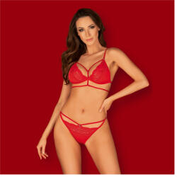 Obsessive Diyosa Set piros csipke készlet