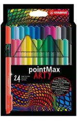 STABILO Комплект флумастери, Stabilo, pointMax Arty ST488/24-2-20, 24 цвята (ST488/24-2-20)