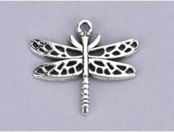  Medál - Szitakötő ezüst 5db/csomag - csinaldmagadshop