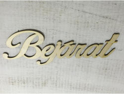  Natúr fa - "Bejárat" felirat 35cm - csinaldmagadshop