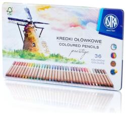 Astra Цветни моливи от кедрово дърво в метална кутия Астра Престиж 36 цвята (as312117003)