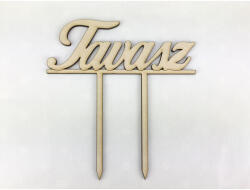 Natúr fa - Beszúrós "Tavasz" felirat 12cm - csinaldmagadshop