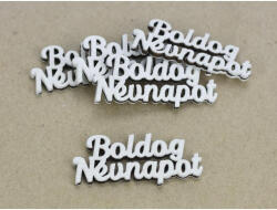  Boldog Névnapot" felirat fehér 2, 3x5, 3cm 5db/csomag - csinaldmagadshop