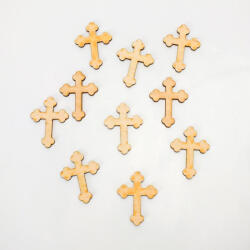 Natúr fa - Kereszt kicsi 3, 7x4, 5cm 10db/csomag - csinaldmagadshop