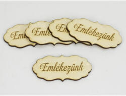 Natúr fa - "Emlékezünk" fodros tábla 5db/cs - csinaldmagadshop