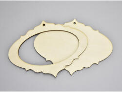  Natúr fa - Csepp forma kerettel 15x18, 8cm - csinaldmagadshop