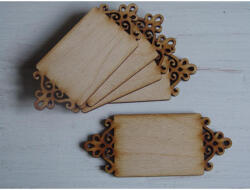 Natúr fa - Csipkés tábla 4x10cm 5db/csomag - csinaldmagadshop