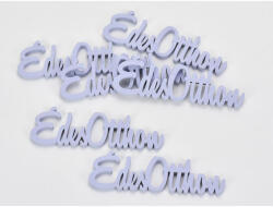  Fa "Édes Otthon" felirat lila 10cm 6db/csomag - csinaldmagadshop