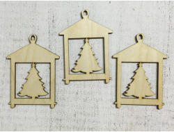 Natúr fa - Fenyő lámpás 3db/csomag - csinaldmagadshop