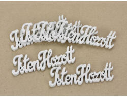  Isten Hozott felirat fehér 10cm 6db/csomag - csinaldmagadshop